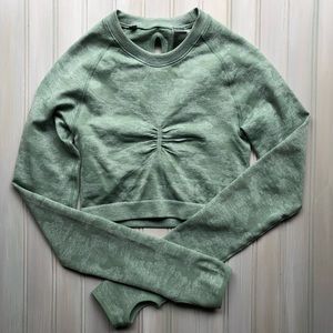 Gymshark Camo Long Sleeve Crop Top size Small
